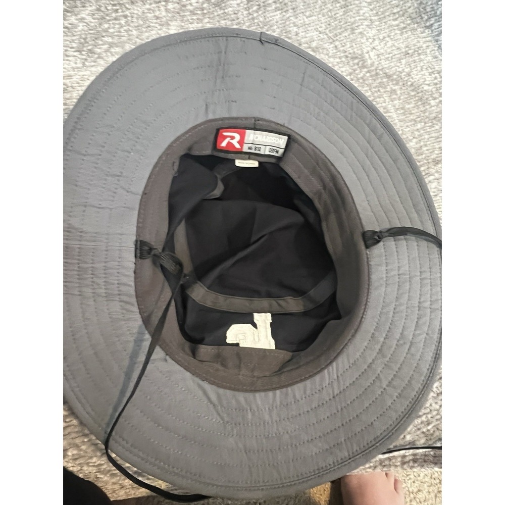 Richardson 810 Bucket Hat Black LC Logo Adjustable Outdoor Sun Hat Packable(073) - Picture 4 of 5